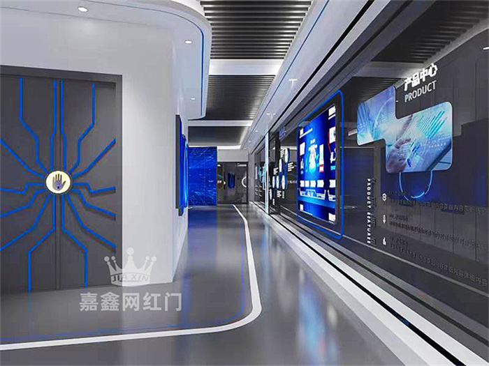 科技展览馆 手掌自动门